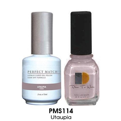 Perfect Match Gel Duo PMS 114 UTAUPIA - Angelina Nail Supply NYC