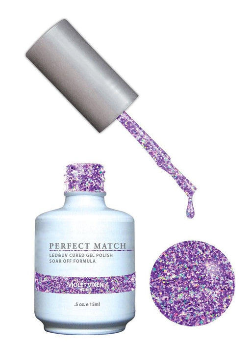 Perfect Match Gel Duo PMS 136 VIOLET VIXEN - Angelina Nail Supply NYC