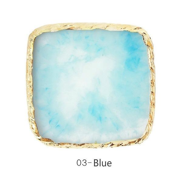 Resin Palette Agate Stone Dish | Tools For Color Mixing - Angelina Nail Supply NYC