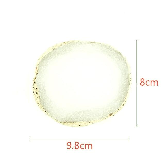 Resin Palette Agate Stone Dish | Tools For Color Mixing - Angelina Nail Supply NYC