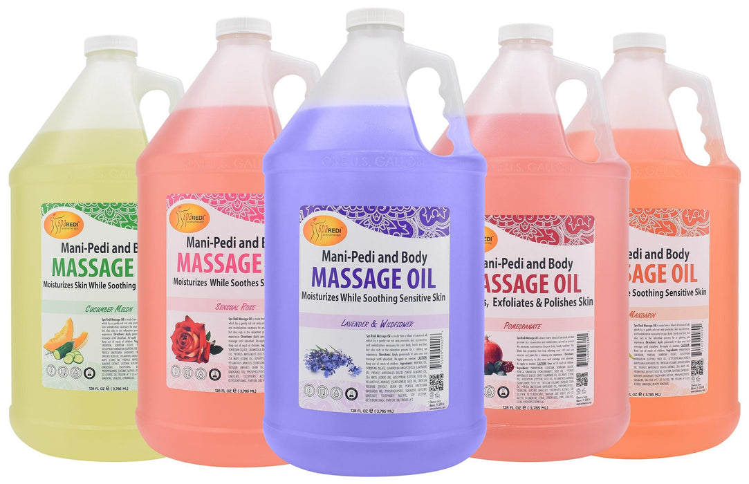 Spa Redi Massage Oil Lavender (Box/4gal) - Angelina Nail Supply NYC