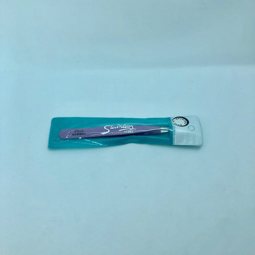 Stainless Tweezer - Pointy Regular Purple - Angelina Nail Supply NYC