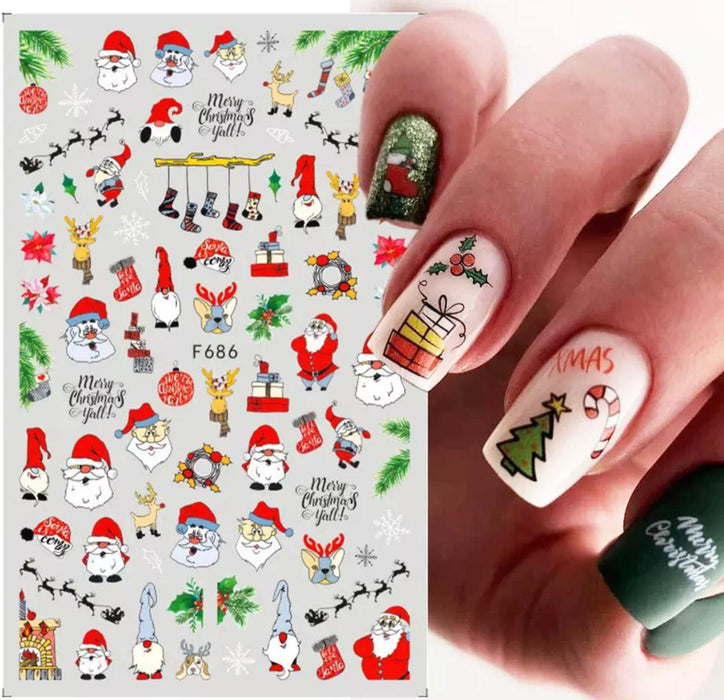 Sticker Christmas - Angelina Nail Supply NYC