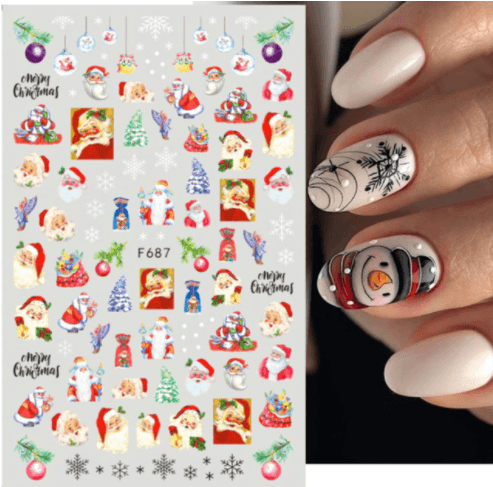 Sticker Christmas - Angelina Nail Supply NYC