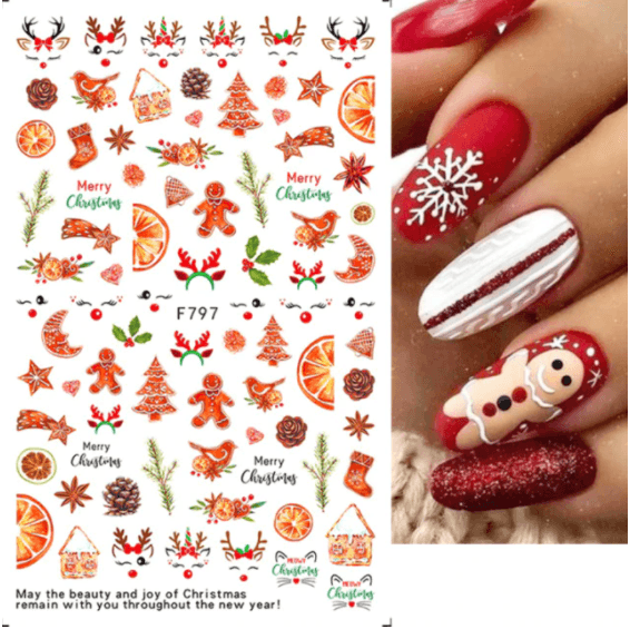 Sticker Christmas - Angelina Nail Supply NYC