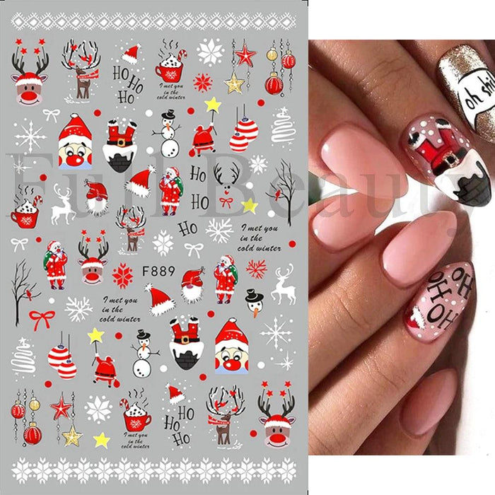 Sticker Christmas - Angelina Nail Supply NYC