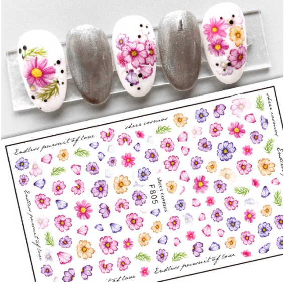 Sticker Leaf & Flower - Angelina Nail Supply NYC