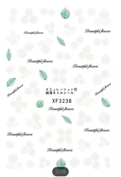 Sticker Leaf & Flower - Angelina Nail Supply NYC