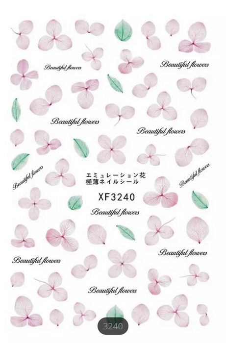 Sticker Leaf & Flower - Angelina Nail Supply NYC