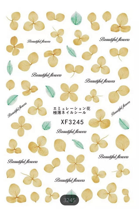 Sticker Leaf & Flower - Angelina Nail Supply NYC