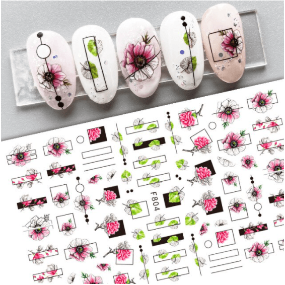 Sticker Leaf & Flower - Angelina Nail Supply NYC