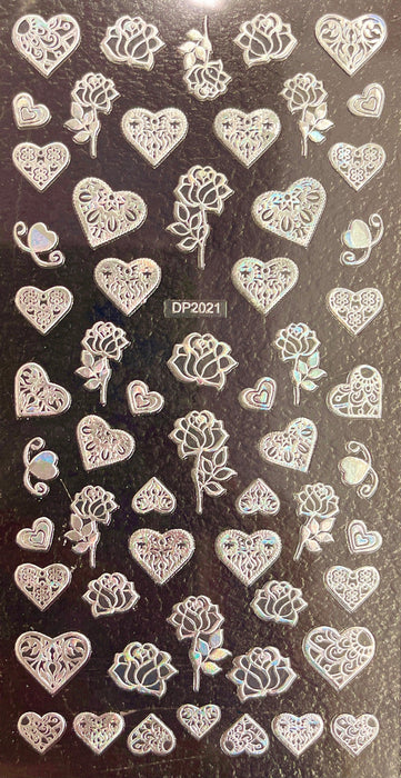 Sticker Valentine & Heart - Angelina Nail Supply NYC