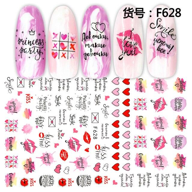 Sticker Valentine & Heart - Angelina Nail Supply NYC