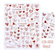 Sticker Valentine & Heart - Angelina Nail Supply NYC