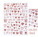 Sticker Valentine & Heart - Angelina Nail Supply NYC