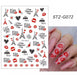 Sticker Valentine & Heart - Angelina Nail Supply NYC