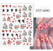 Sticker Valentine & Heart - Angelina Nail Supply NYC