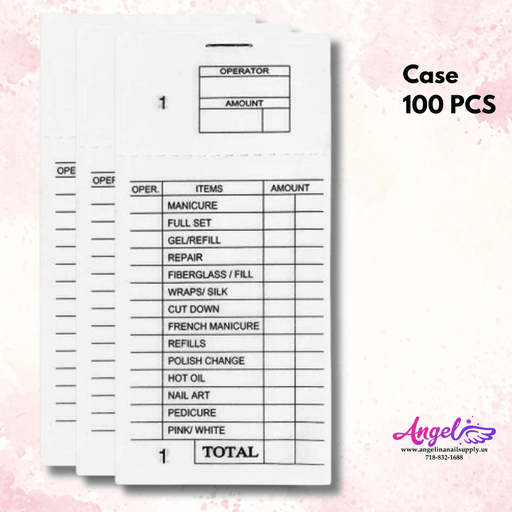 Ticket Book (TB01) Case/10Pack/100PCS - Angelina Nail Supply NYC